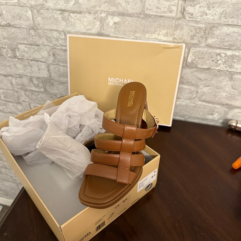 Michael Kors Tan Strappy Sandals